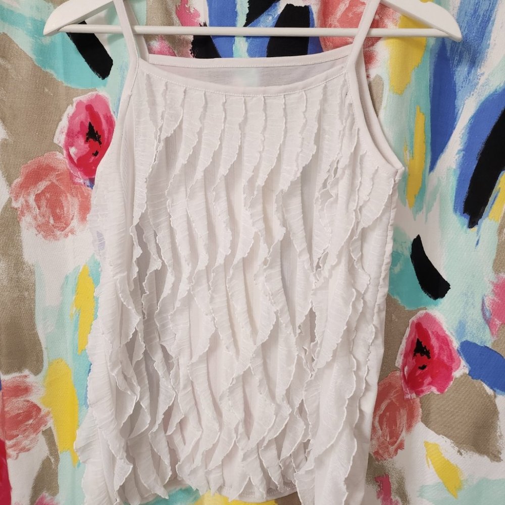 Ruffled tank top